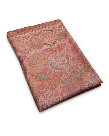 Esarfa din lana cu model etnic, Multicolor