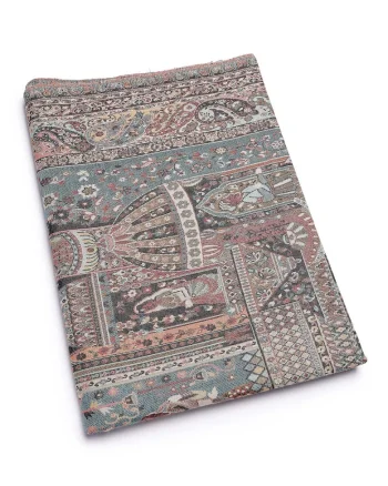 Esarfa din amestec de lana cu model, Multicolor
