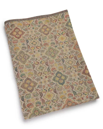 Esarfa din amestec de lana cu model etnic, Multicolor