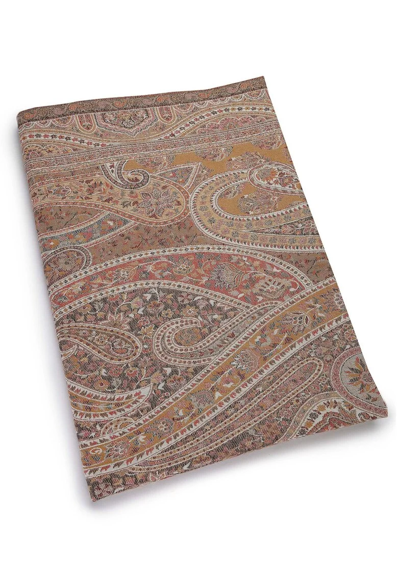 Esarfa din amestec de lana cu model, Multicolor