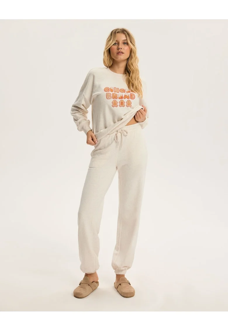 Pantaloni dama Alb Crem Cinnamon, Alb