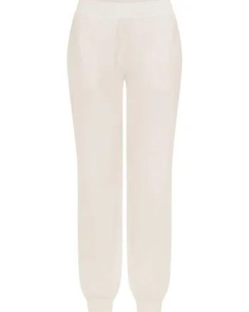 Pantaloni dama Mavere,  Bumbac, Alb crem, Alb crem