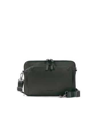 Geanta unisex piele pentru laptop, Verde englez
