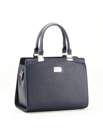 Geanta medie Jeffery, Bleumarin, 30x23x14
