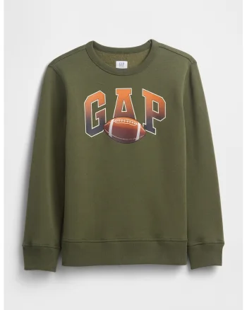 Bluza de trening cu imprimeu logo pe piept, Verde aquamarin