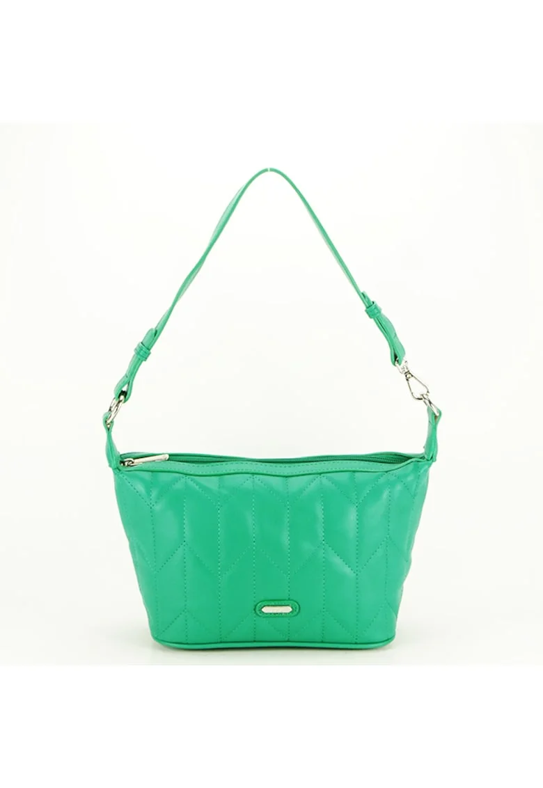 Geanta verde medie  G-23103-1 15 Verde, Verde, 17x23x11
