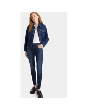 Blugi dama,  303866303, Bumbac/Lyocell, Albastru, Bleumarin