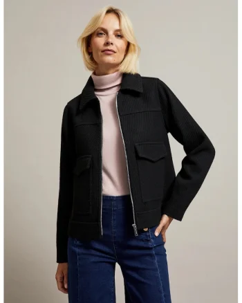 Jacheta neagra cu buzunare mari, Negru
