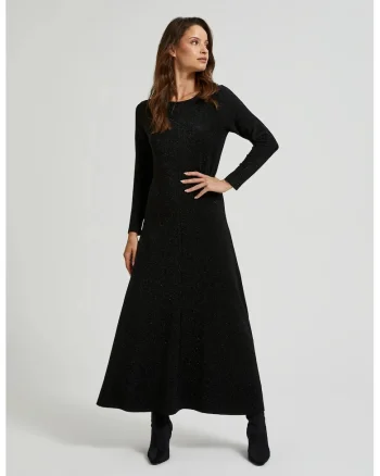 Rochie maxi eleganta neagra, Negru