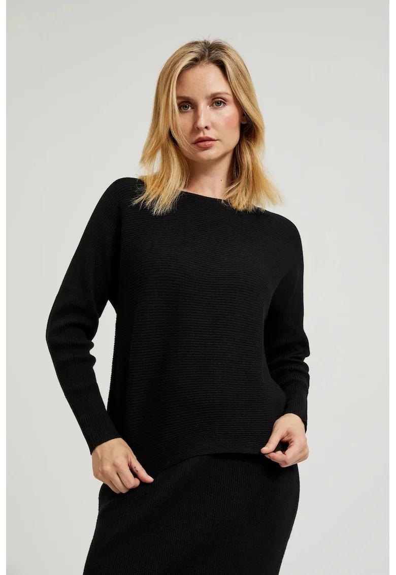 Pulover tip liliac negru, Negru