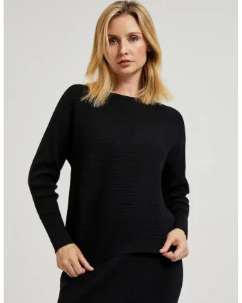 Pulover tip liliac negru, Negru