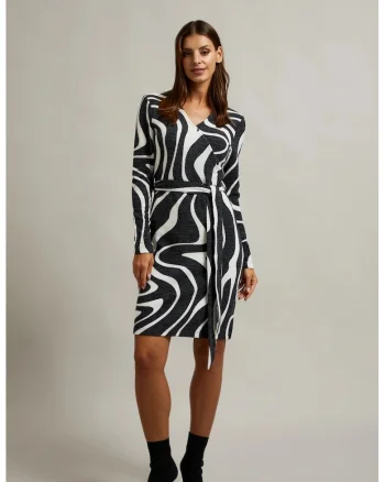 Rochie tricotata cu bretele gri, Gri