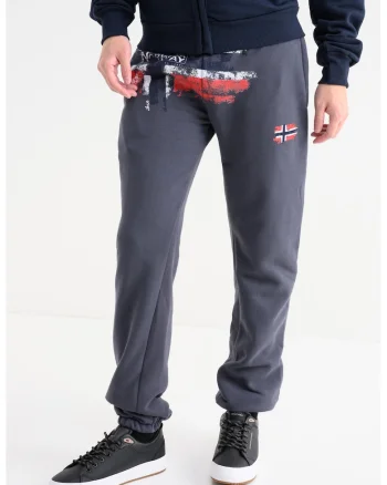 Pantaloni de trening cu logo Mapote, Gri inchis