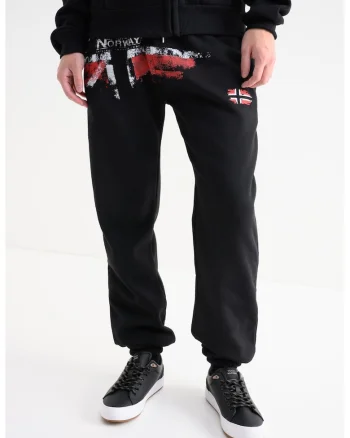 Pantaloni de trening cu logo Mapote, Negru