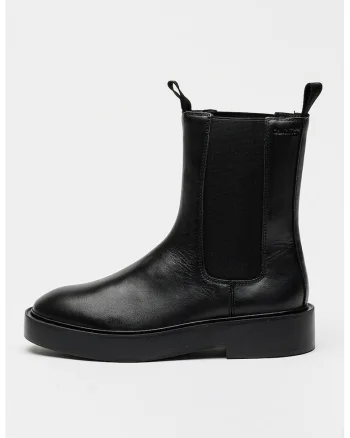 Ghete Chelsea de piele, Negru