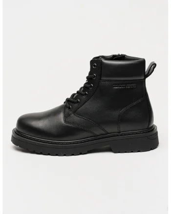 Bocanci uni de piele, Negru
