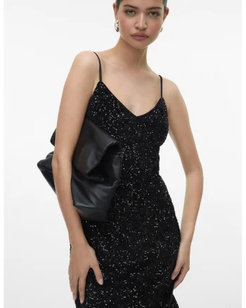 Rochie scurta cu paiete, Negru