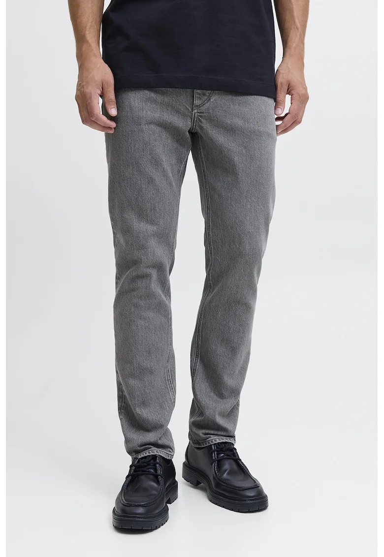 Blugi relaxed-fit, Gri melange