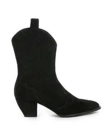 Ciocate Novia piele naturala suede neagra
