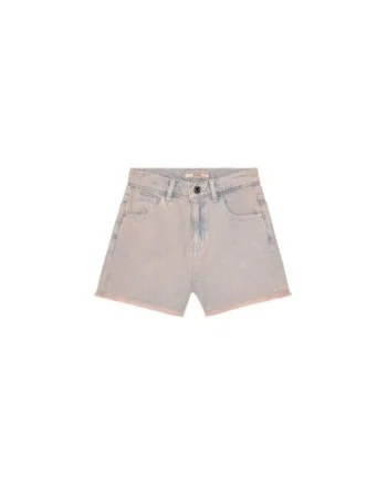 Pantaloni scurti din denim cu logo brodat pe buzunar