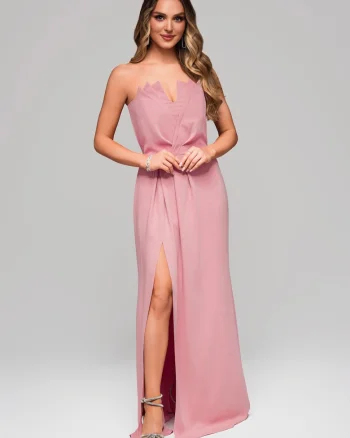 Rochie de seara LA-OM-DLR083 Regular Fit roz, Roz