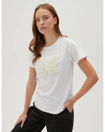 Tricou  alb bumbac
