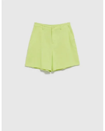 Pantaloni scurti dama,  Poliester\In, Verde, Verde