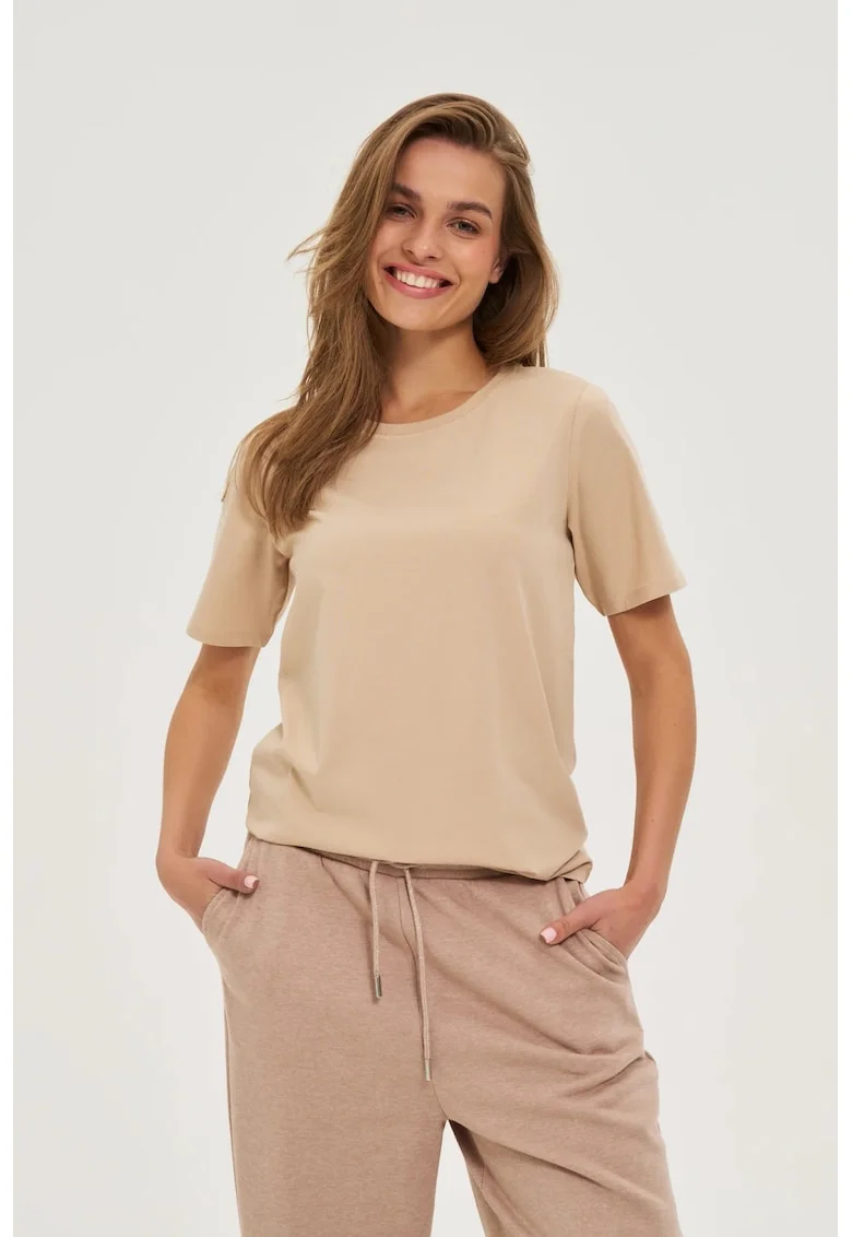 Tricou  bumbac, Bej