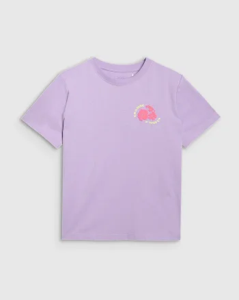 Tricou Oversize Femei  Hawaiian, Bumbac Violet Deschis, Violet deschis