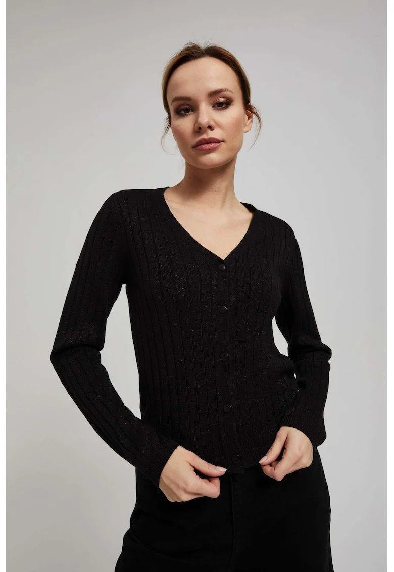 Pulover negru strălucitor, Negru
