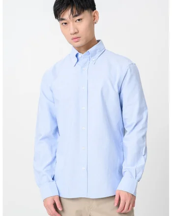 Camasa regular-fit cu guler Oxford, Albastru pastel