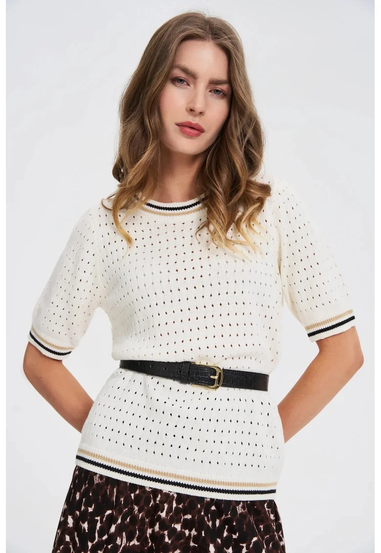 Curea neagra cu model animalier