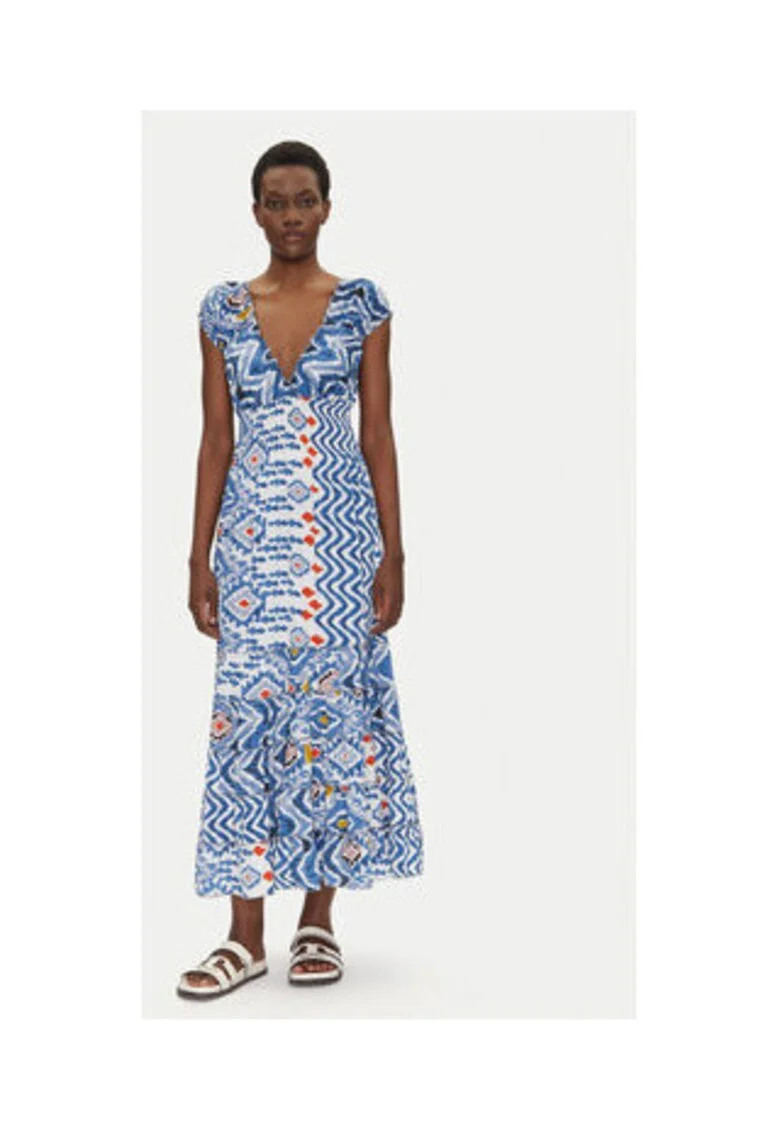Rochie de vara,  multicolor, 100% polisilc,