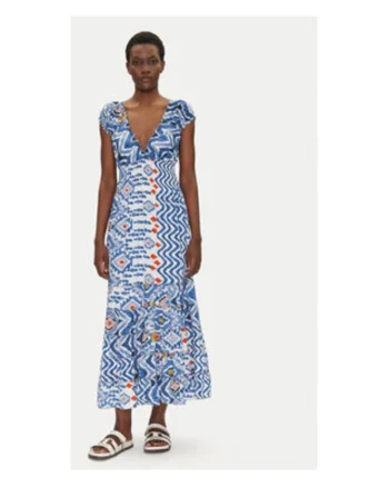 Rochie de vara,  multicolor, 100% polisilc,