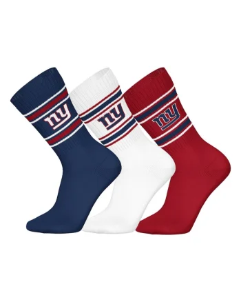 Set de sosete lungi unisex NFL - 3 perechi, Rosu inchis/Alb optic/Bleumarin