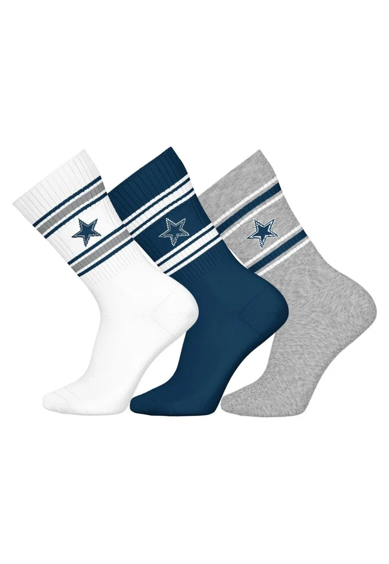 Set de sosete lungi unisex NFL - 3 perechi, Multicolor
