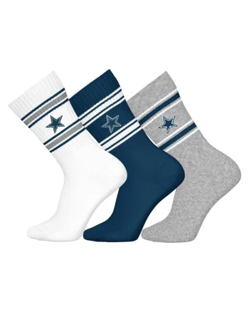 Set de sosete lungi unisex NFL - 3 perechi, Multicolor