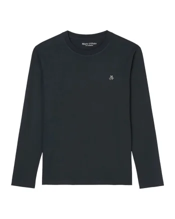 Bluza din bumbac cu maneci lungi, Albastru