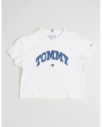 Tricou cu imprimeu logo, Alb/Bleumarin