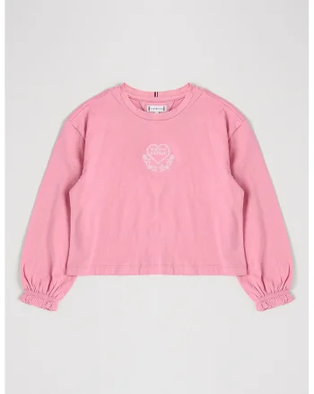 Bluza cu imprimeu grafic, Roz
