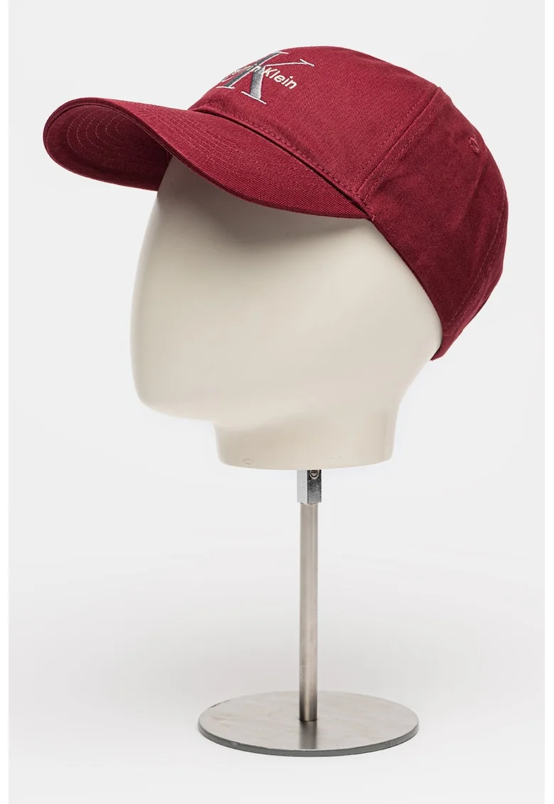 Sapca baseball ajustabila cu broderie logo, Visiniu/Argintiu