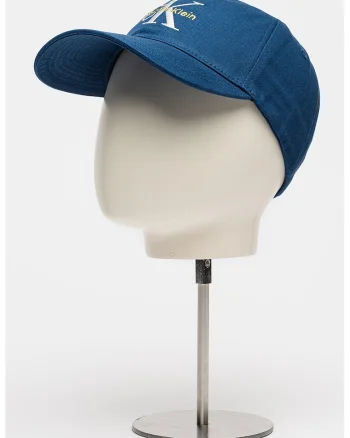 Sapca baseball ajustabila cu broderie logo, Alb/Albastru inchis
