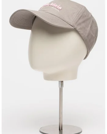 Sapca baseball cu detaliu logo, Maro taupe/Roz