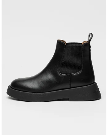 Ghete Chelsea de piele, Negru