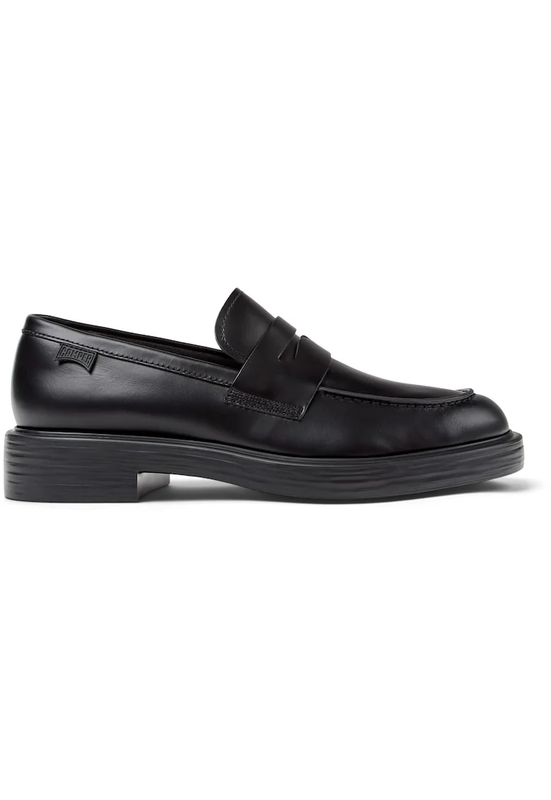 Pantofi loafer de piele Dean, Negru