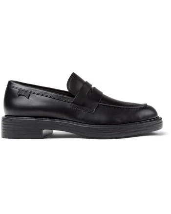 Pantofi loafer de piele Dean, Negru