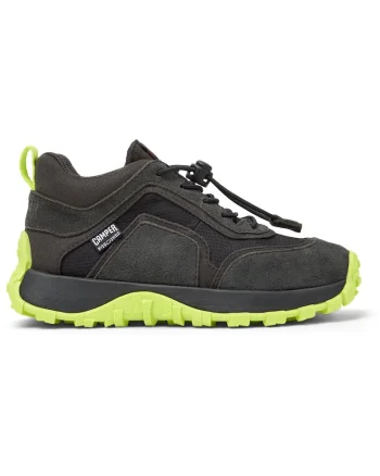 Pantofi sport mid-cut din piele nabuc cu garnituri din material textil Drift Trail, Negru/Gri