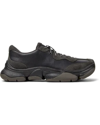 Pantofi sport uni de piele ecologica, Negru