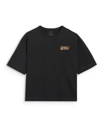 Tricou Femei  Oversize, Negru, Bumbac 100, Negru