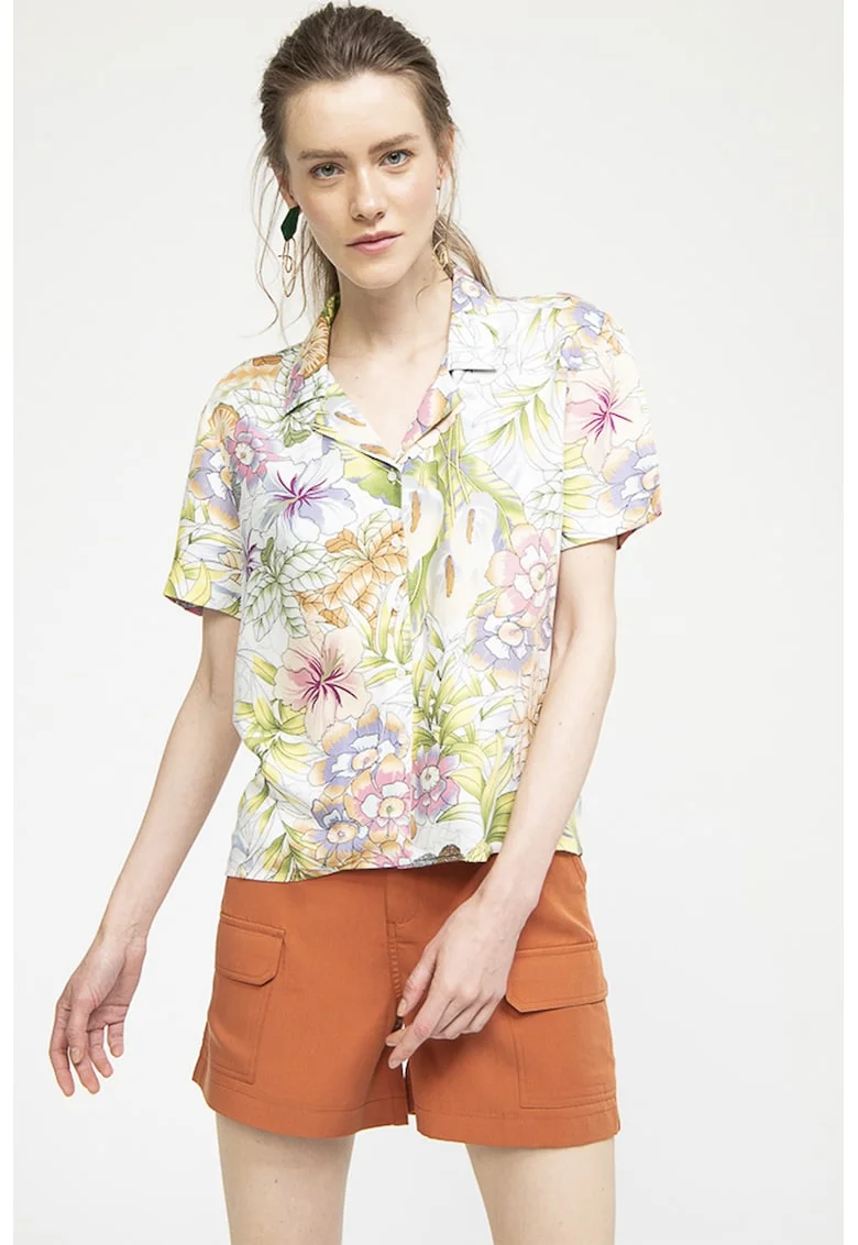Camasa cu design floral, Multicolor